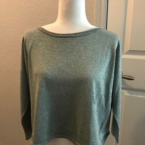 Victoria' Secret Cropped V-Back 3/4 Sleeve Sweater